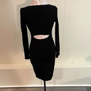 NWT Helmut Helmut Lang Gala Knit Dress with Back Cut Out. Sz S.